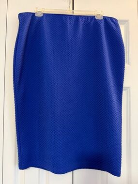 Blue Textured Pencil Skirt - Women's Apt 9